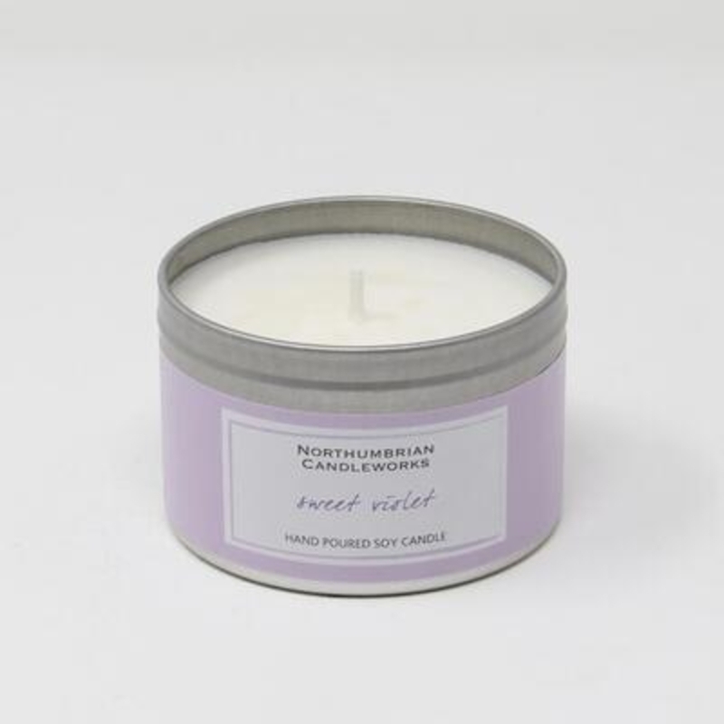 Enjoy the delightfully delicate scent of Sweet Violet with its fragrant floral top notes and musky undertones. It’s no wonder the ancient Greeks used this flower to make perfume. The large candle tin really does look as good as it smells and will sit beautifully on a shelf or coffee table or window sill. The choice is yours.